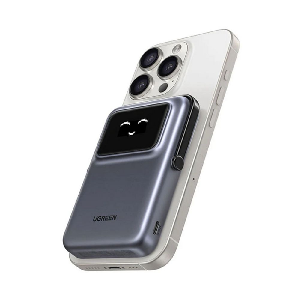 UGREEN Uno PB764 trådlös powerbank 10000mAh, 20W, PD + FQI – grå