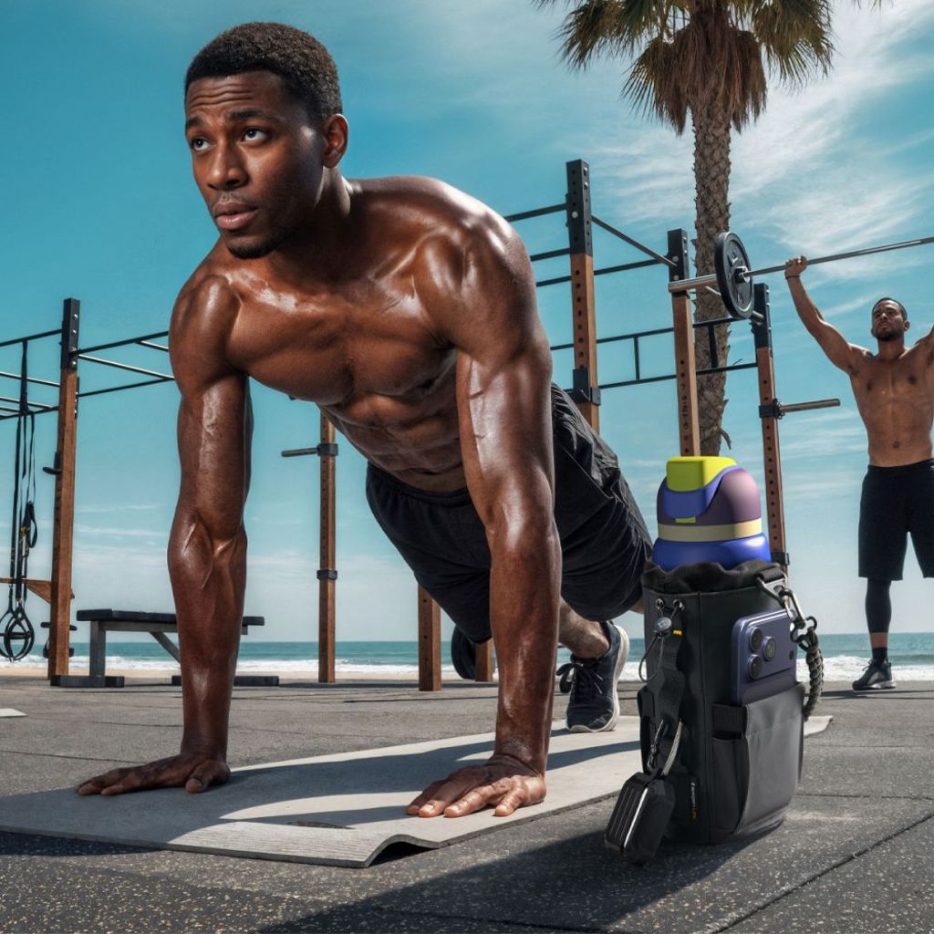 Spigen LF500 Väska för vattenflaska, telefon, nycklar - Svart