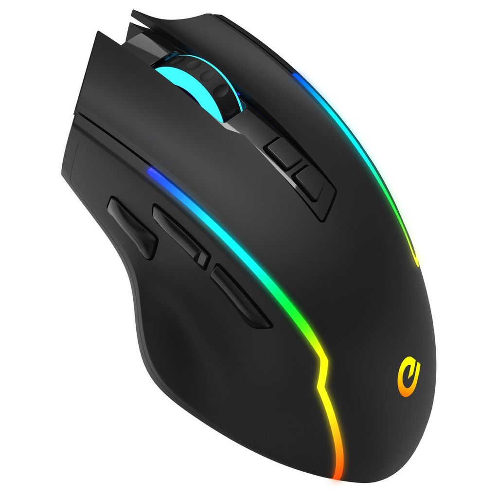 Exibel GMBX-5 trådløs gamingmus RGB – sort