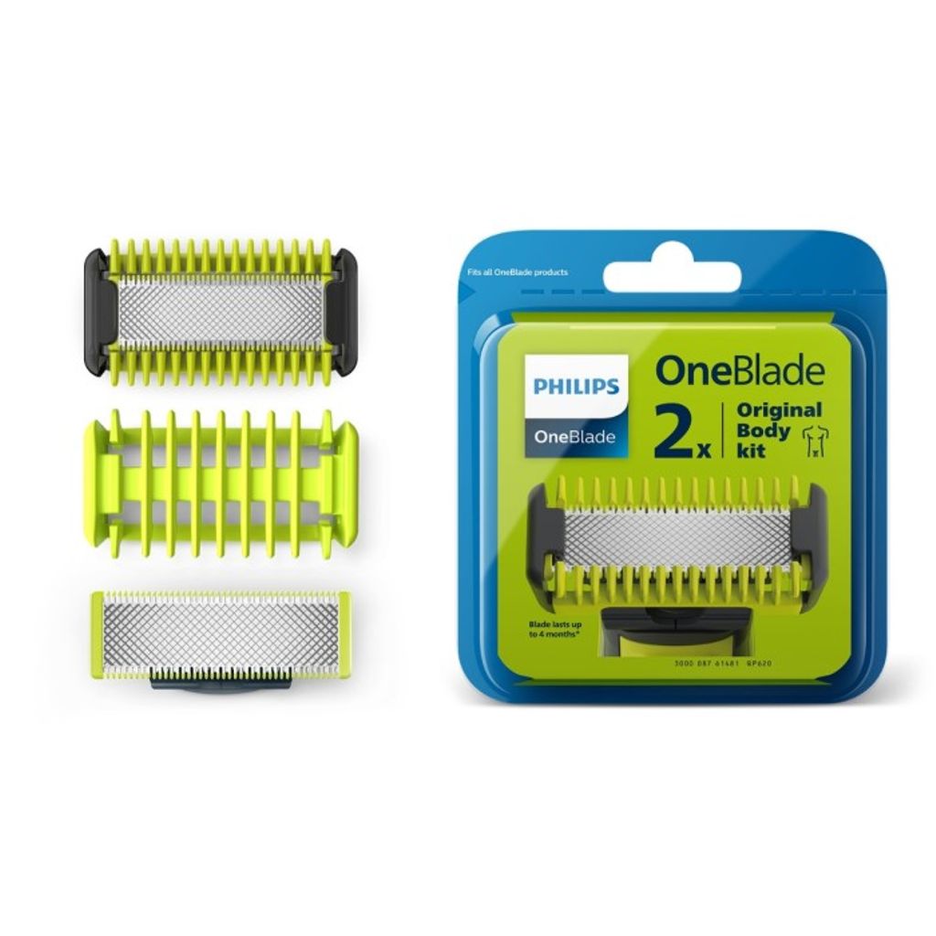 Philips OneBlade reserveklinge- og kropssæt QP620/50, 2-pak