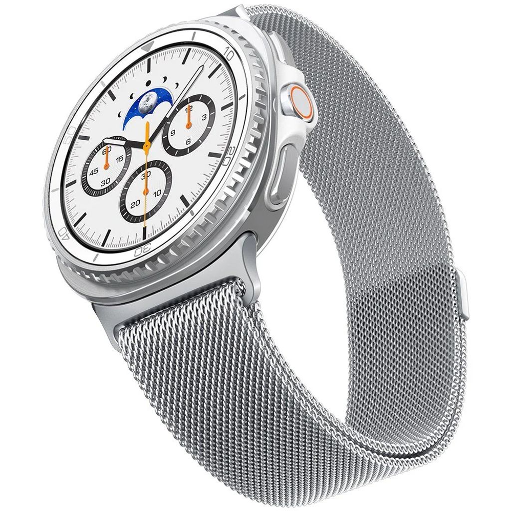Spigen Metal Fit Link Klokkereim til Galaxy Watch 9/8/8 Classic - Sølv