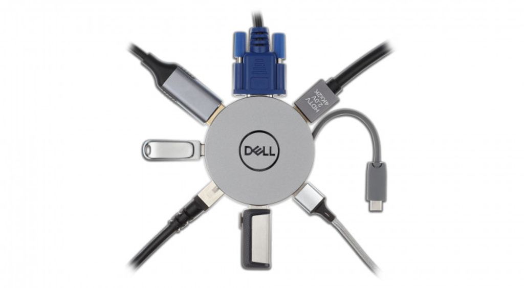 Dell mobiladapter DA310 – flerportadapter – svart