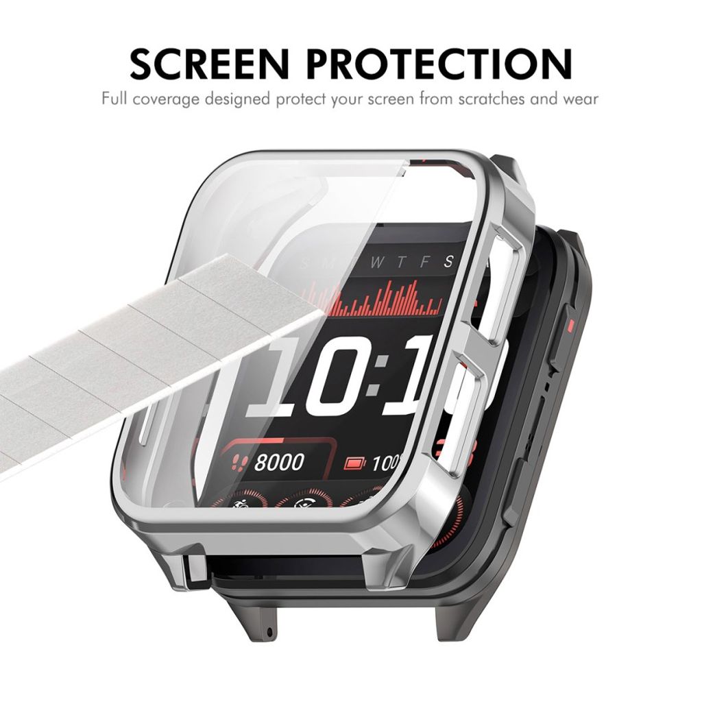 Garmin Venu X1 TPU-etui med skærmbeskytter – sølv