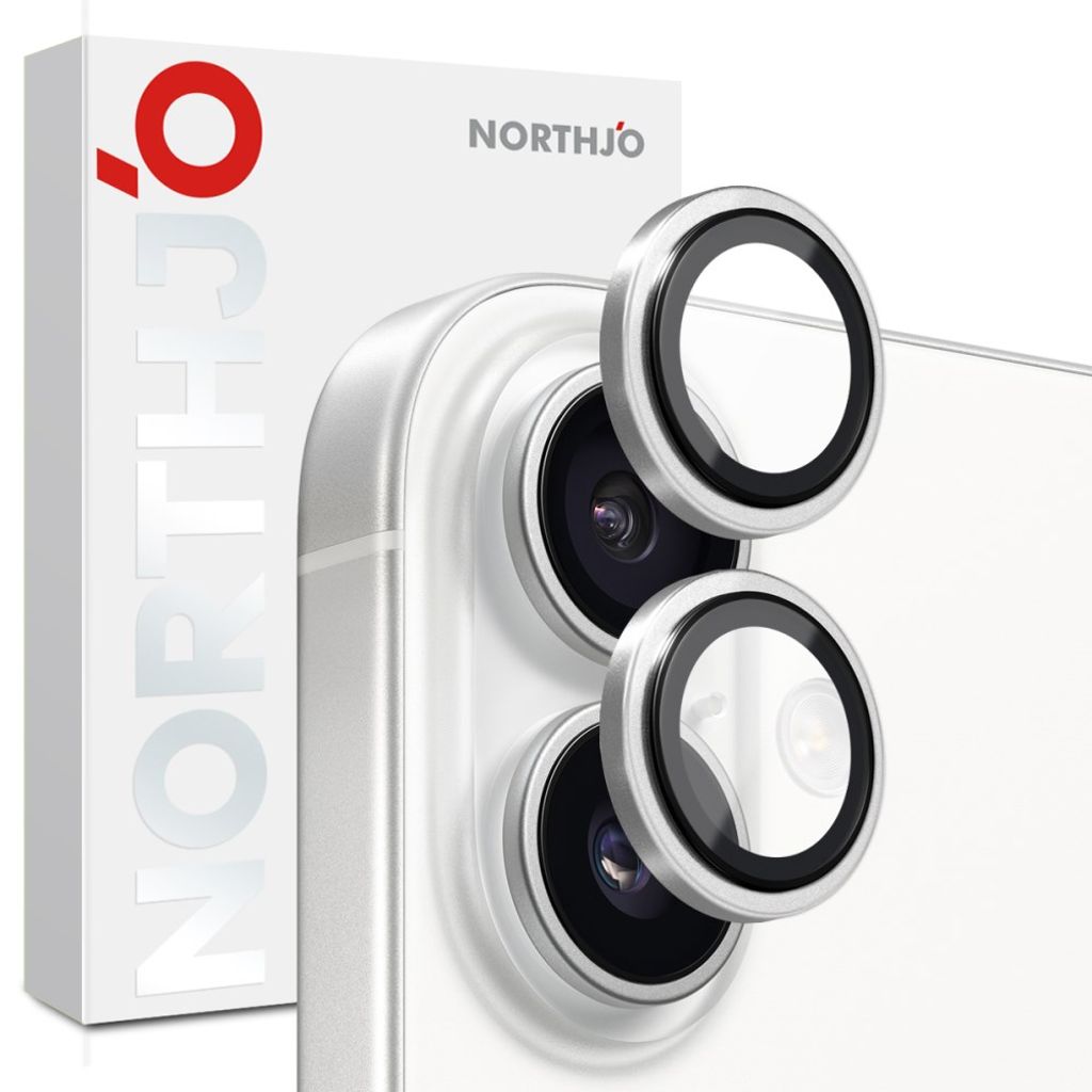 NORTHJO iPhone 17 Lens protector 9H - Silver