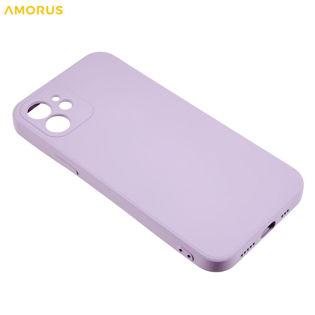 AMORUS iPhone 12 TPU Skal - Lila