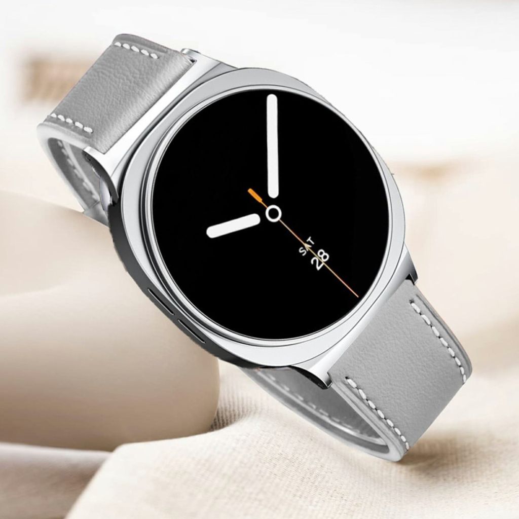 Samsung Galaxy Watch8 44mm etc. Klockarmband i läder - grå