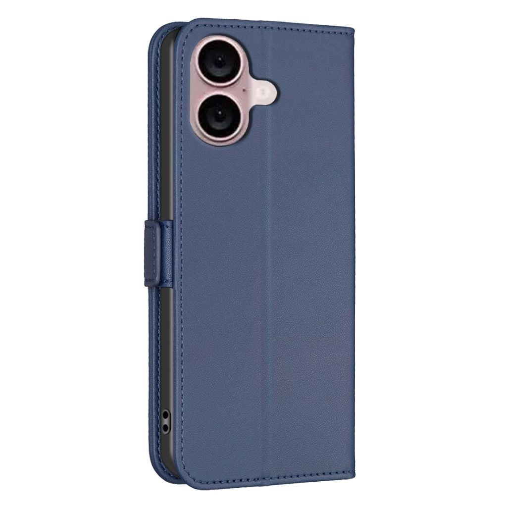 BINFEN COLOR BF31 iPhone 16 Wallet Cover with Stand – Blue