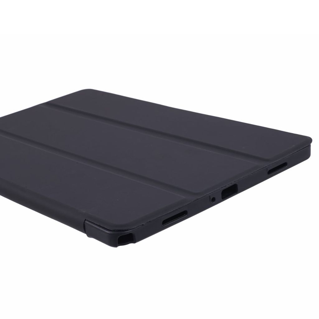 Samsung Galaxy Tab A11 Plus Etui Tri-Fold PU-lær og TPU - Svart