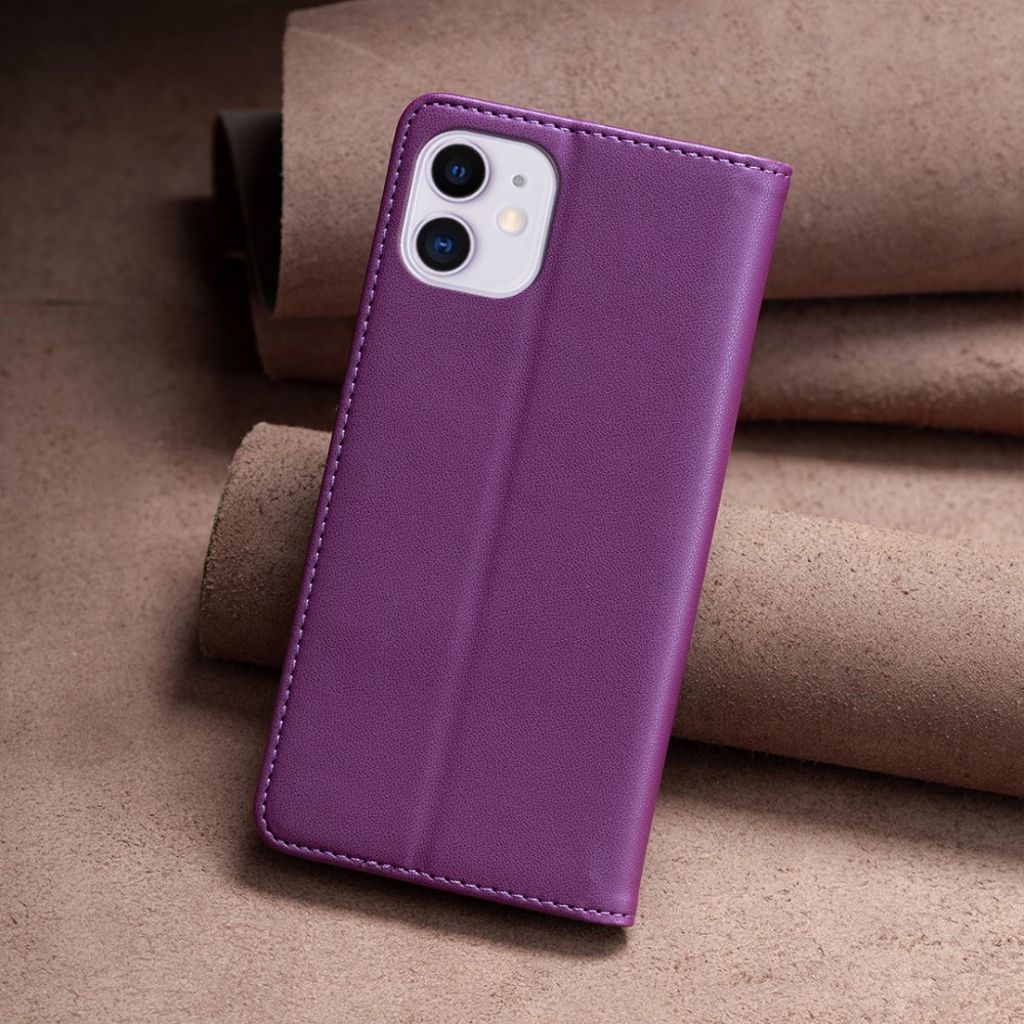 BINFEN COLOR iPhone 11 Kotelo Jalusta - Tummanvioletti