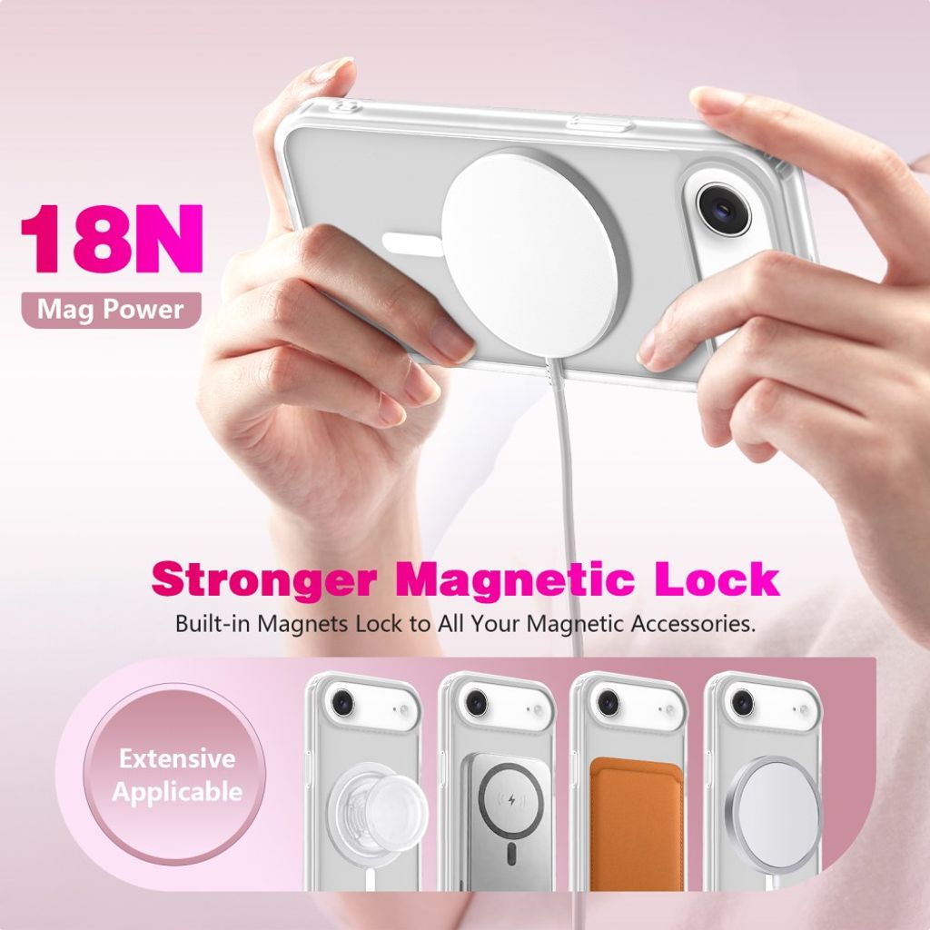 iPhone Air MagSafe Kuori Iskunkestävä - Valkoinen