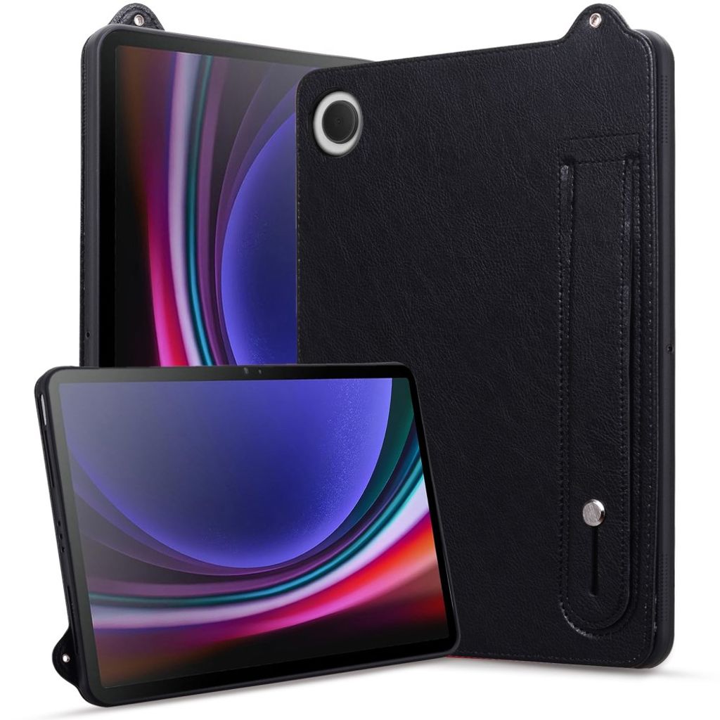 Samsung Galaxy Tab A11 X133/X130/Tab A9 Flip Cover med Stativ – Sort