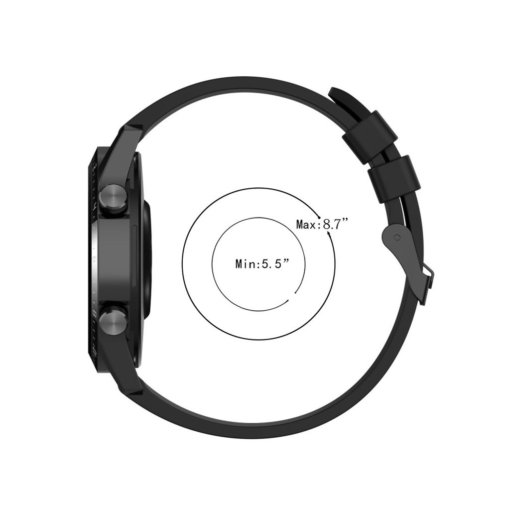 Samsung Gear S3 Frontier/Classic og andre silikone urrem – sort