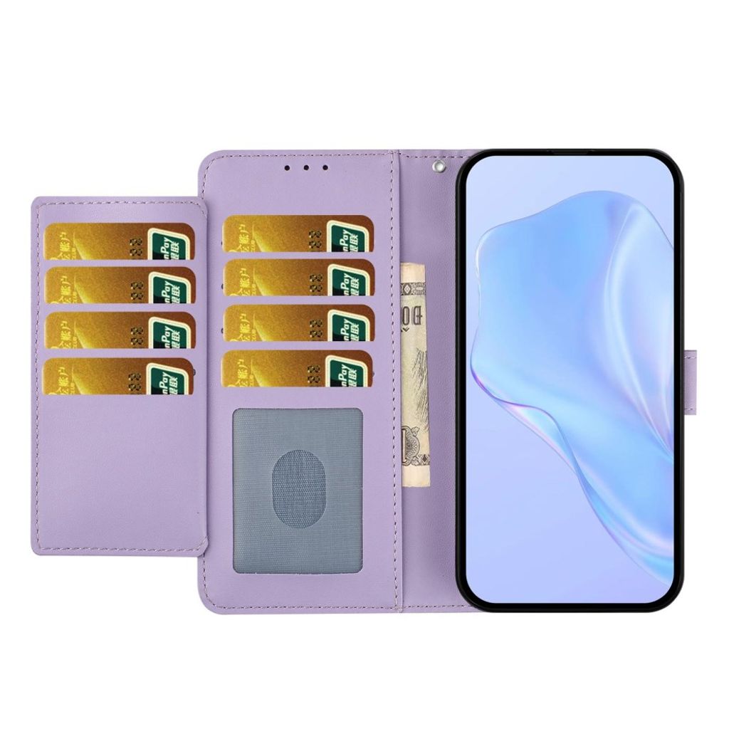 Samsung Galaxy A27 Lommeboketui med Stativ – Lilla