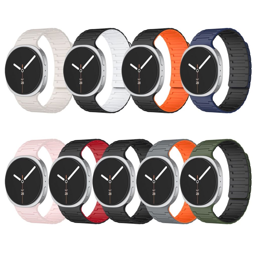 Samsung Galaxy Watch8 Classic 46 mm jne. Kellonranneke, Silikoni - musta