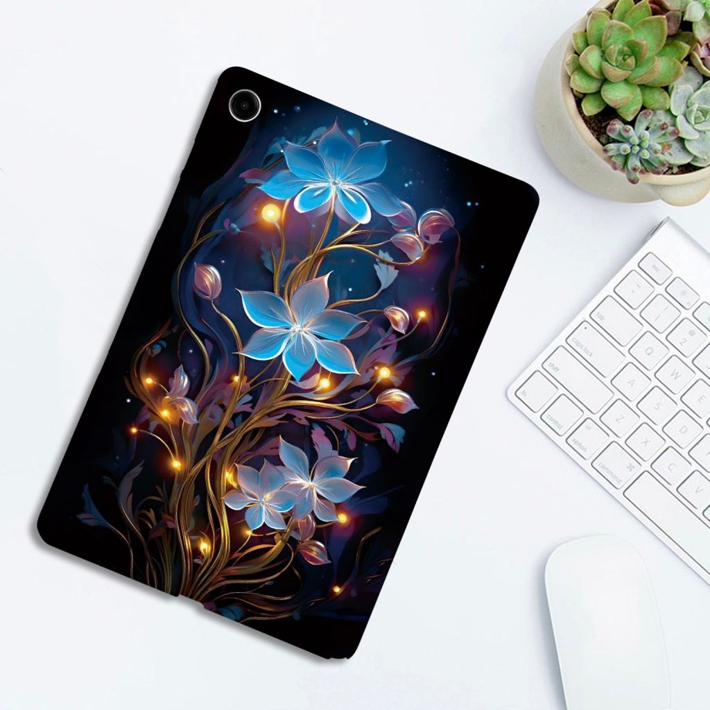 Samsung Galaxy Tab A11 Plus Cover med tryk - Blomster