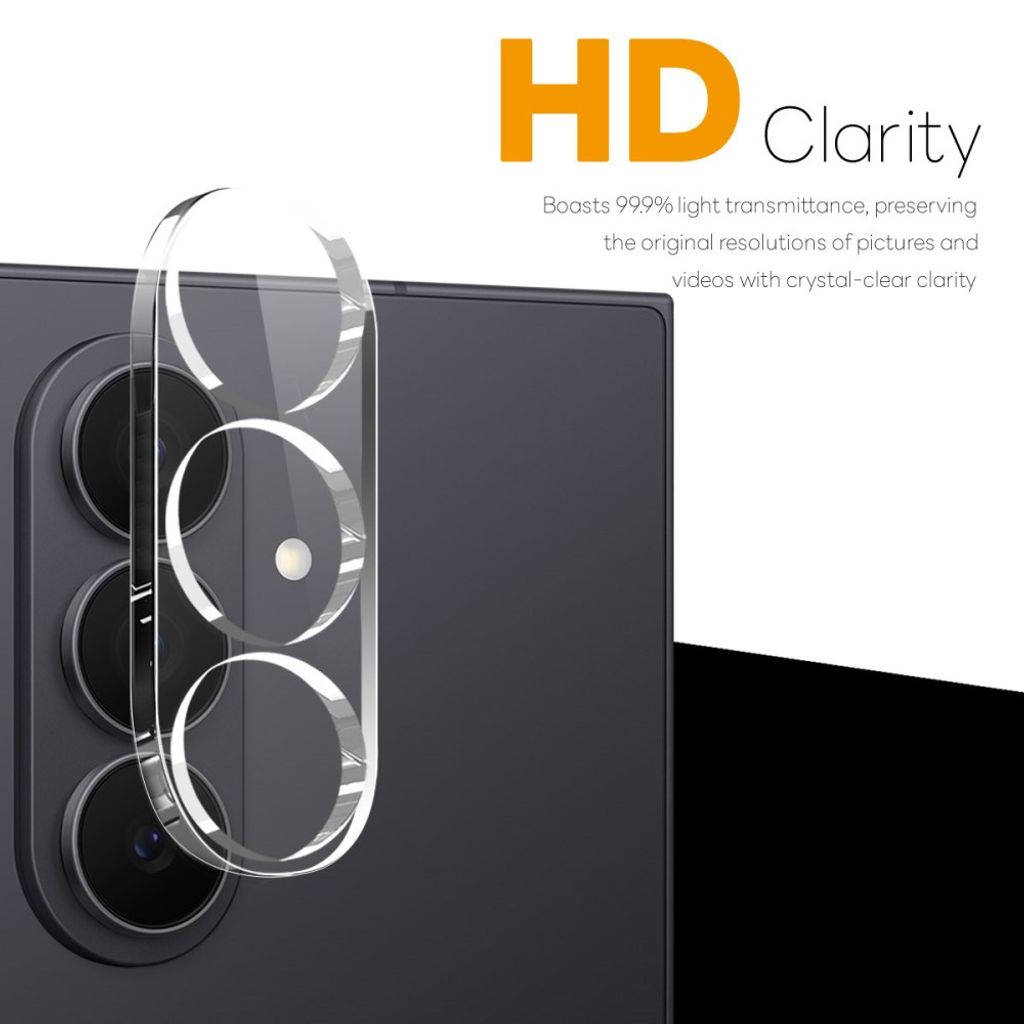 Samsung Galaxy Z Fold8 Ultra Linsebeskyttelse Hærdet Glas 3D HD