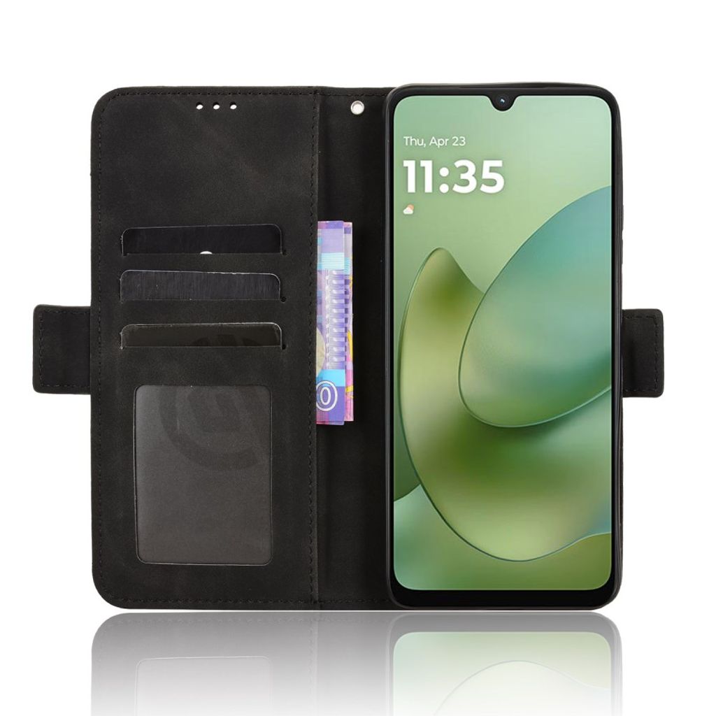 Motorola Moto G06 Power 4G/Moto G06 4G Lommeboketui med flerkortspor - Svart