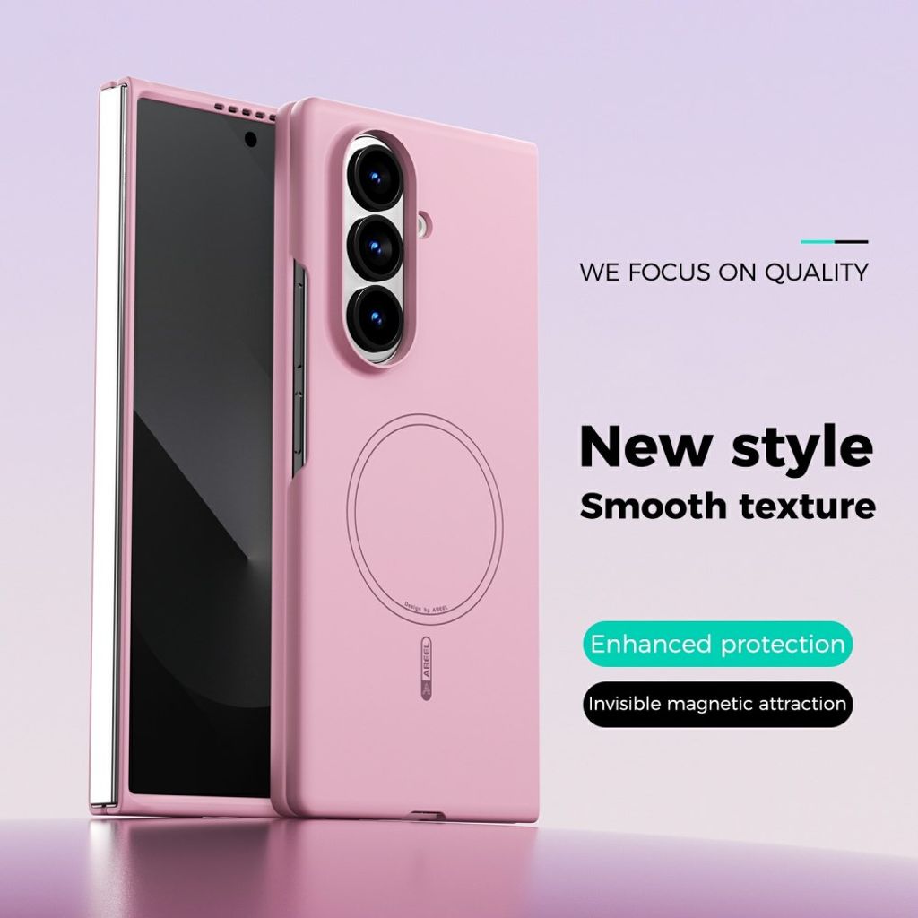 ABEEL Samsung Galaxy Z Fold8 Ultra MagSafe cover i silikone - Lyserød
