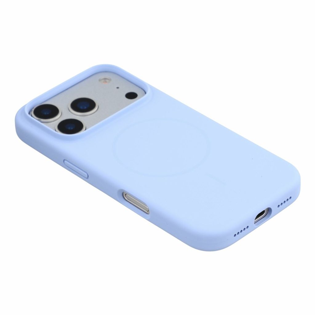 X-LEVEL iPhone 18 Pro Max/17 Pro Max MagSafe kuori silikonista - Vauvan sininen