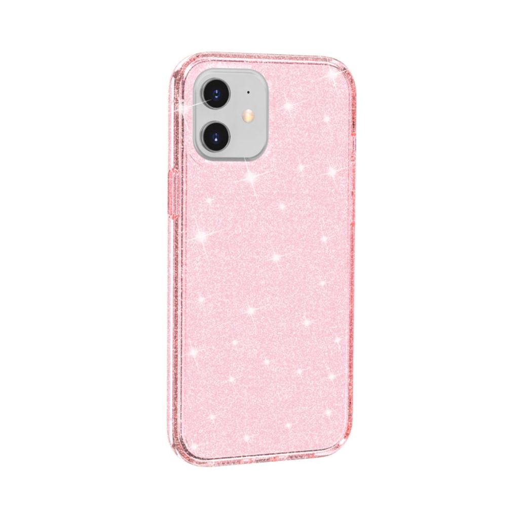 iPhone 12 Mini Cover Glitter - Pink