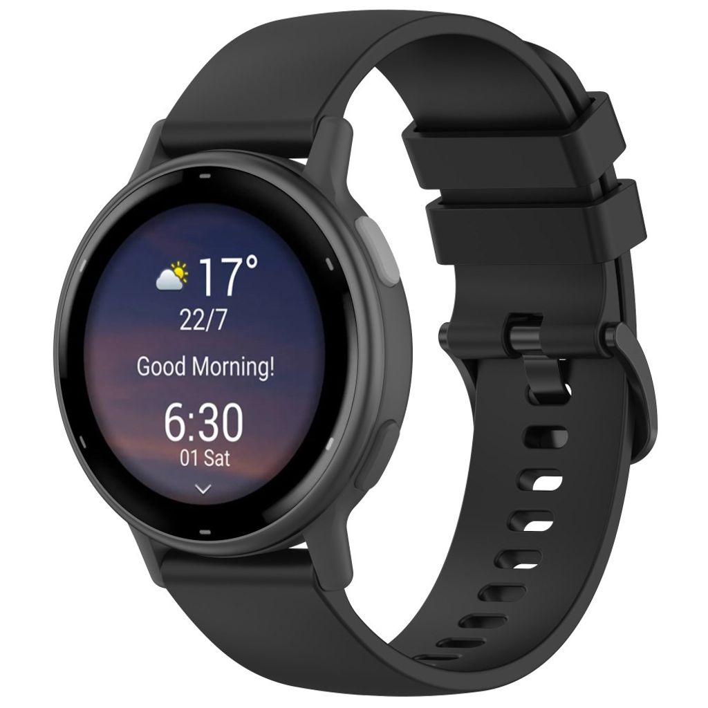 Garmin Forerunner 265 etc. Klockarmband i silikon - Svart