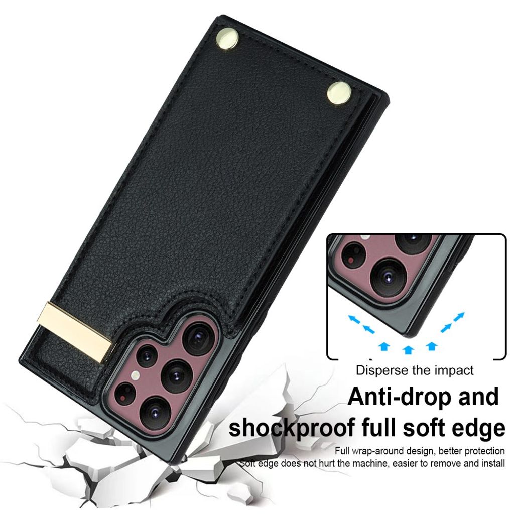 Samsung Galaxy S26 Ultra Deksel med Kortholder - Svart