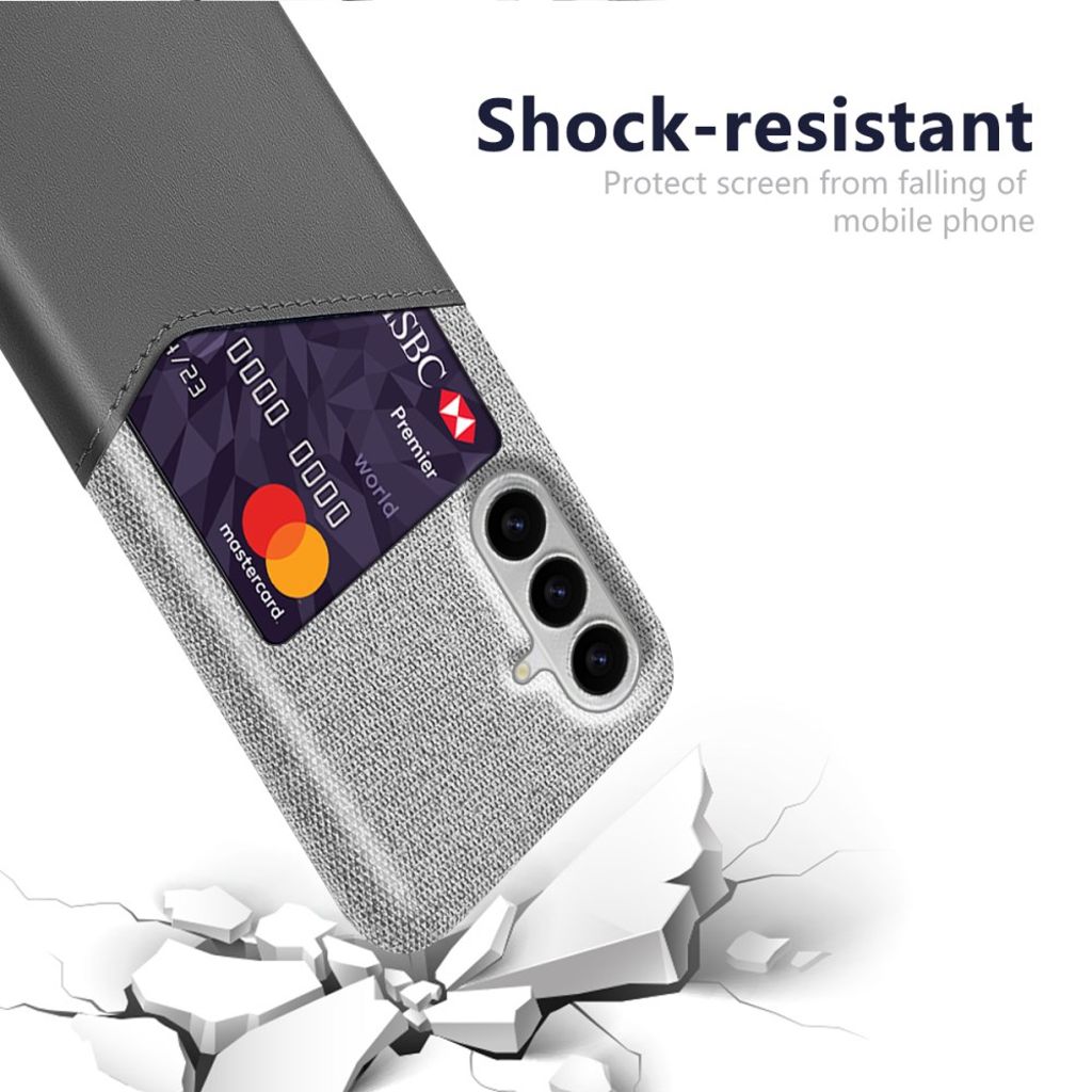 Samsung Galaxy S26 / S26 Pro Skal med Kortfack - Grå