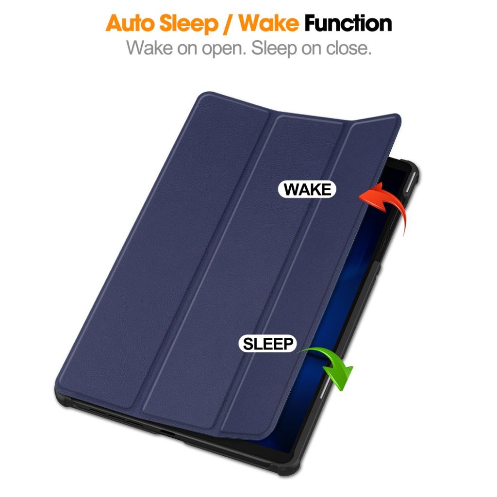 Lenovo Legion Y700 Gen 4 Etui Støtsikker Tri-Fold PU-lær - Blå