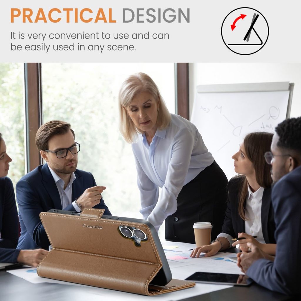 CASEME iPhone 16 Plus Cover with Card Slots - Brown