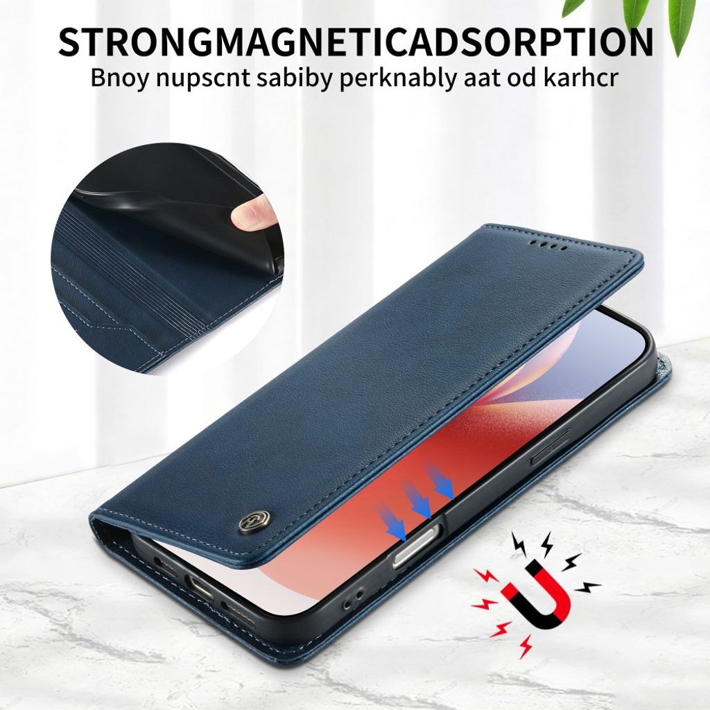 DIERFENG iPhone 18 Pro Max/17 Pro Max Lommeboketui RFID-blokkerende - Blå