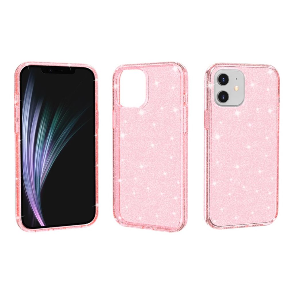 iPhone 12 Mini Cover Glitter - Pink