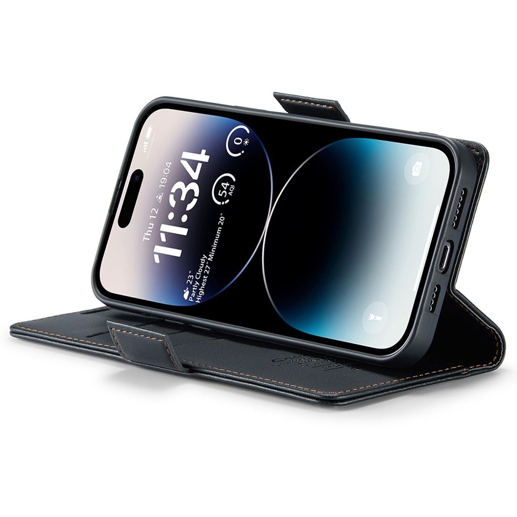 CASEME iPhone 15 Pro Max Kotelo Korttipaikka - Musta