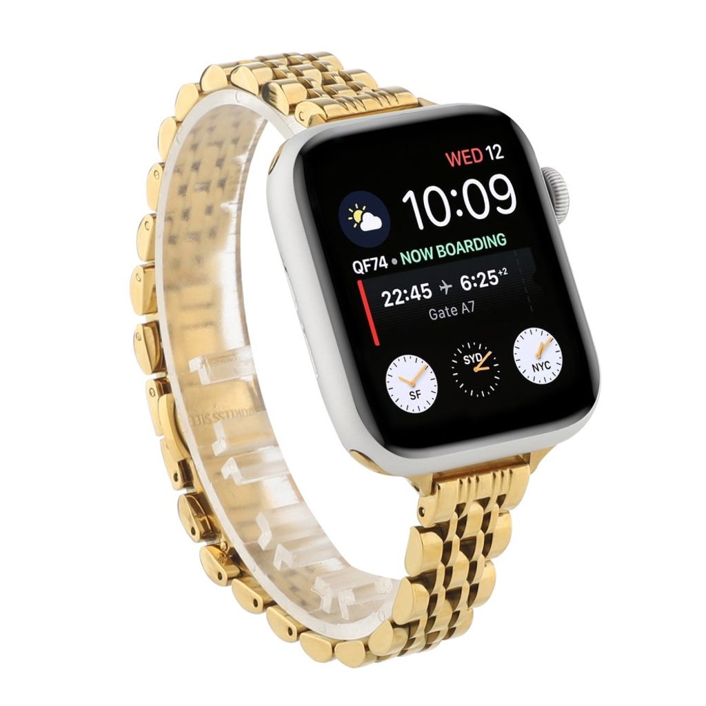 Apple Watch 38/40/41/42mm Urrem med lænkedesign i rustfrit stål - Guld