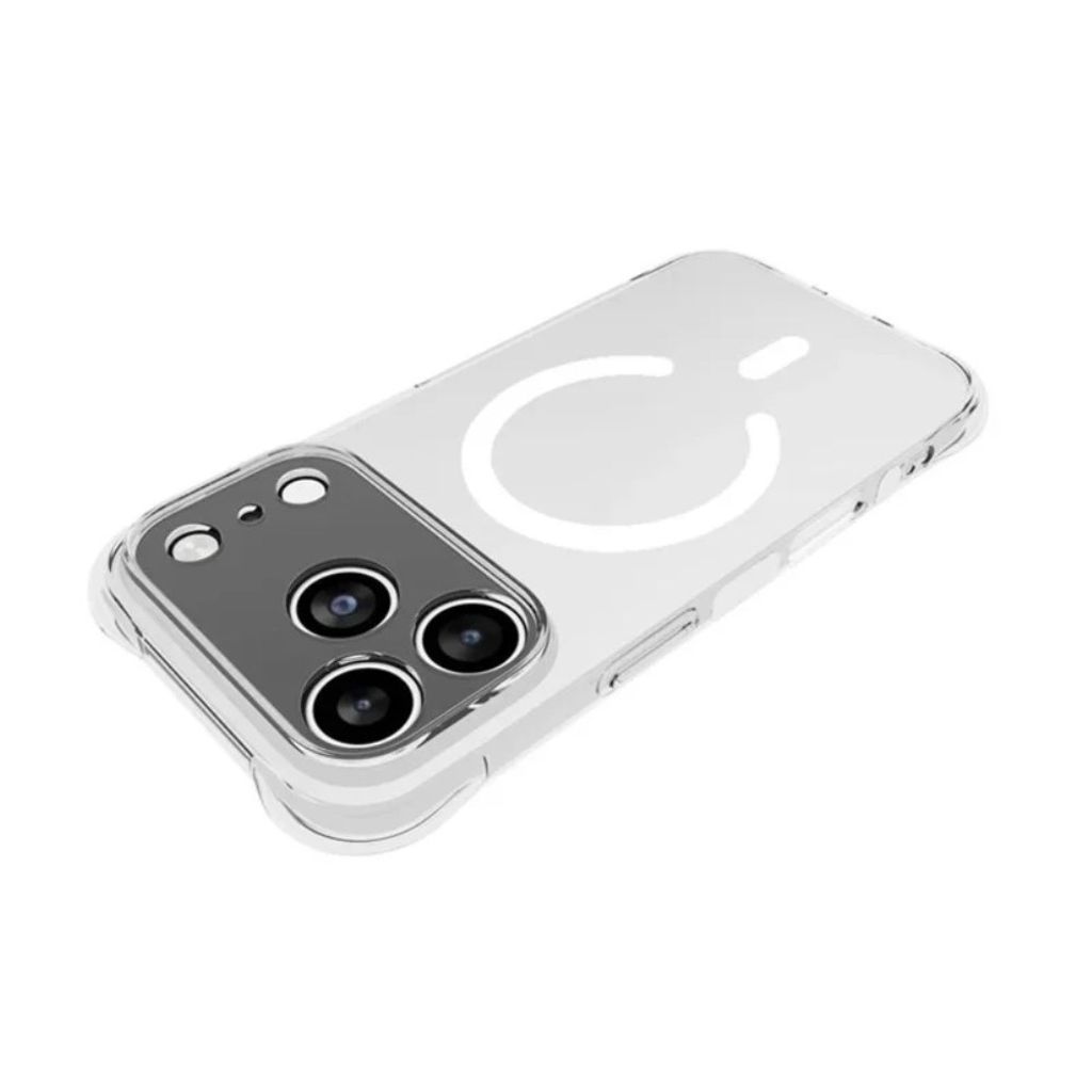 iPhone 18 Pro Max MagSafe Skal med Skärmskydd - Transparent