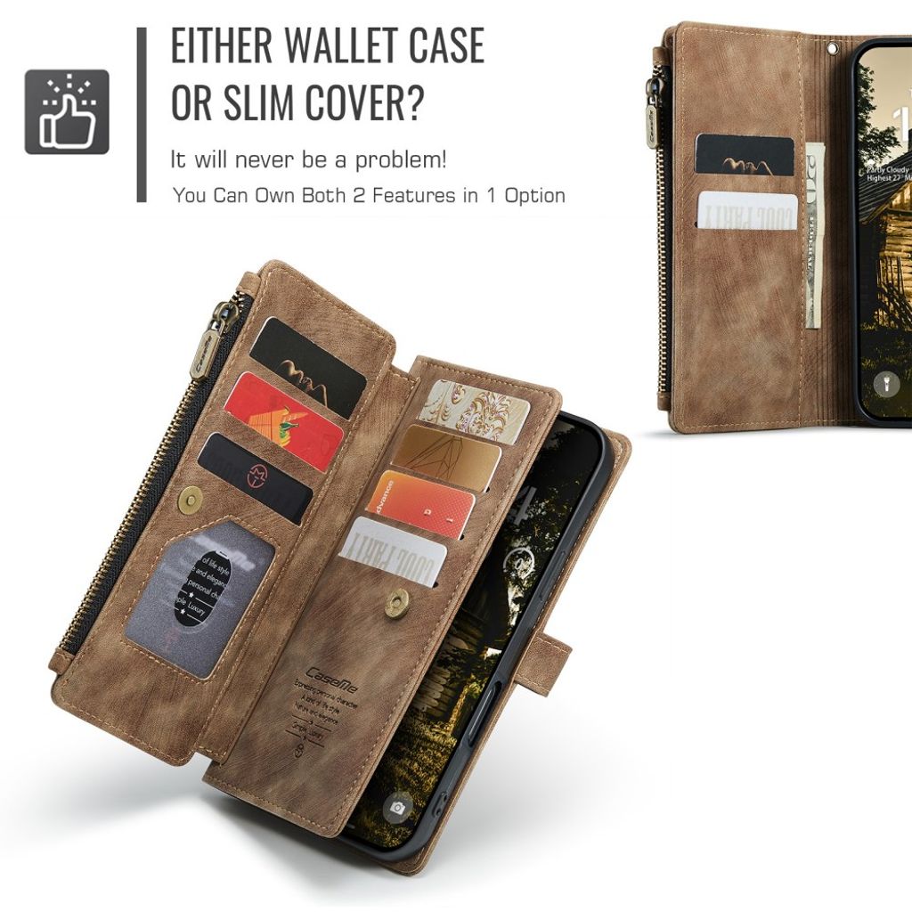 CASEME iPhone Air Kotelo Jalusta - Ruskea