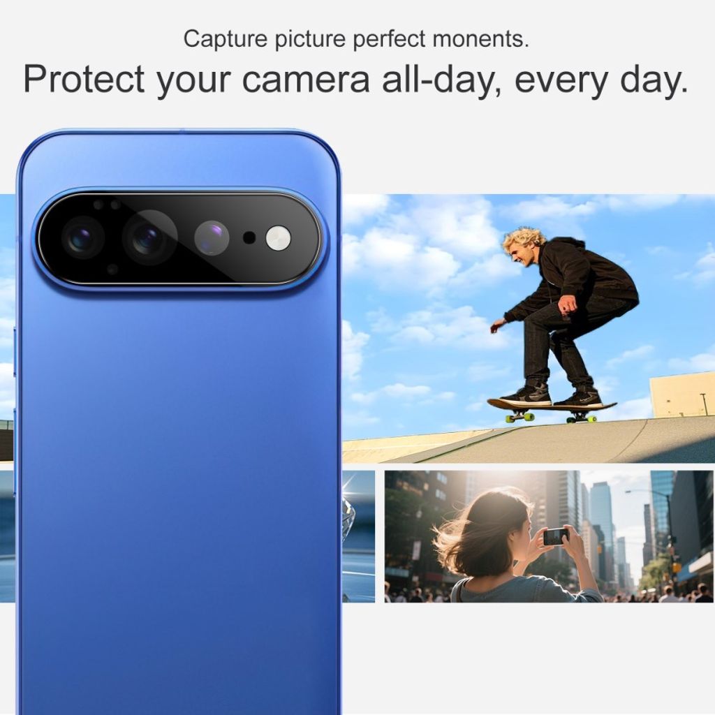 IMAK Google Pixel 11 Pro XL linsebeskytter herdet glass - svart