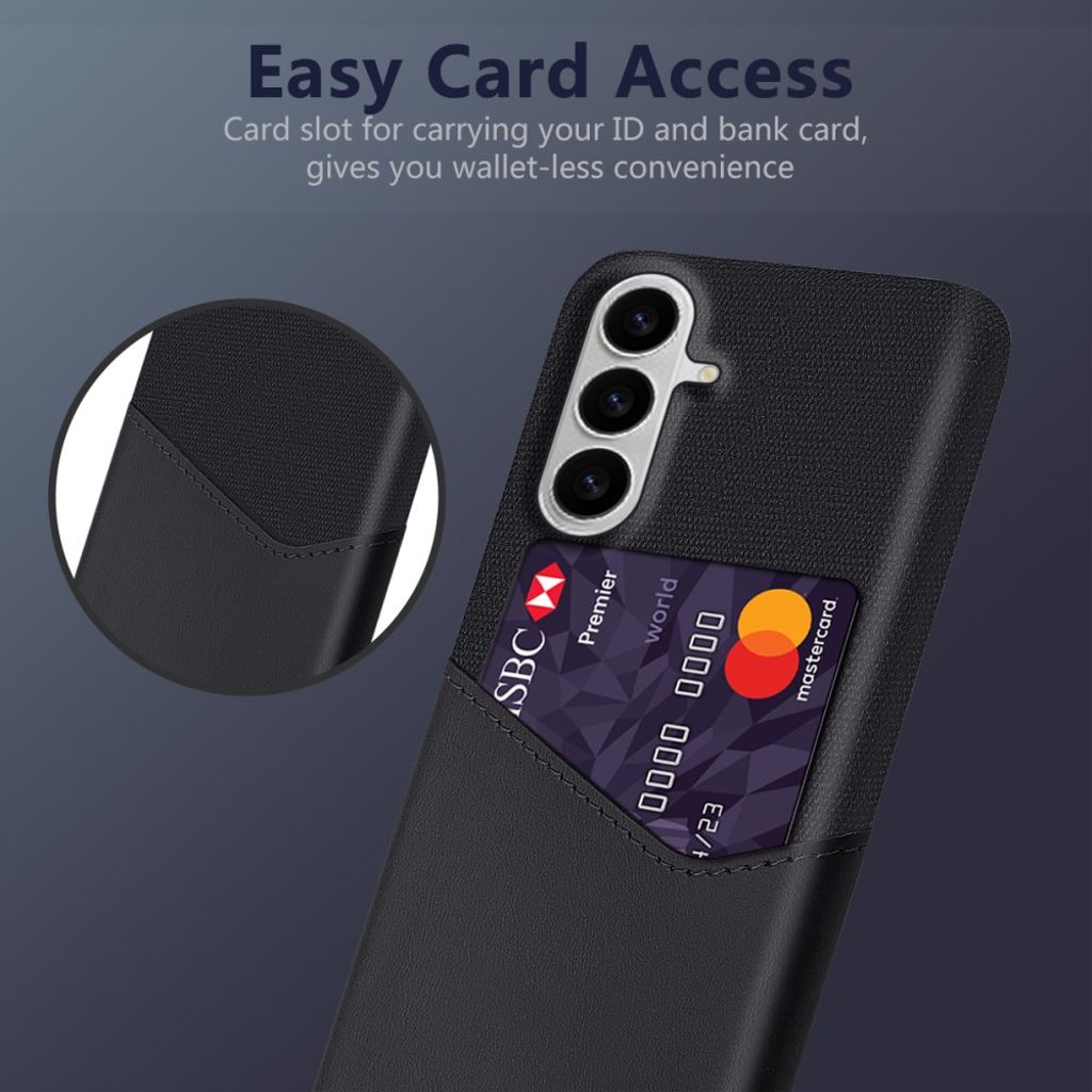 Samsung Galaxy S26 / S26 Pro Skal med Kortfack - Svart