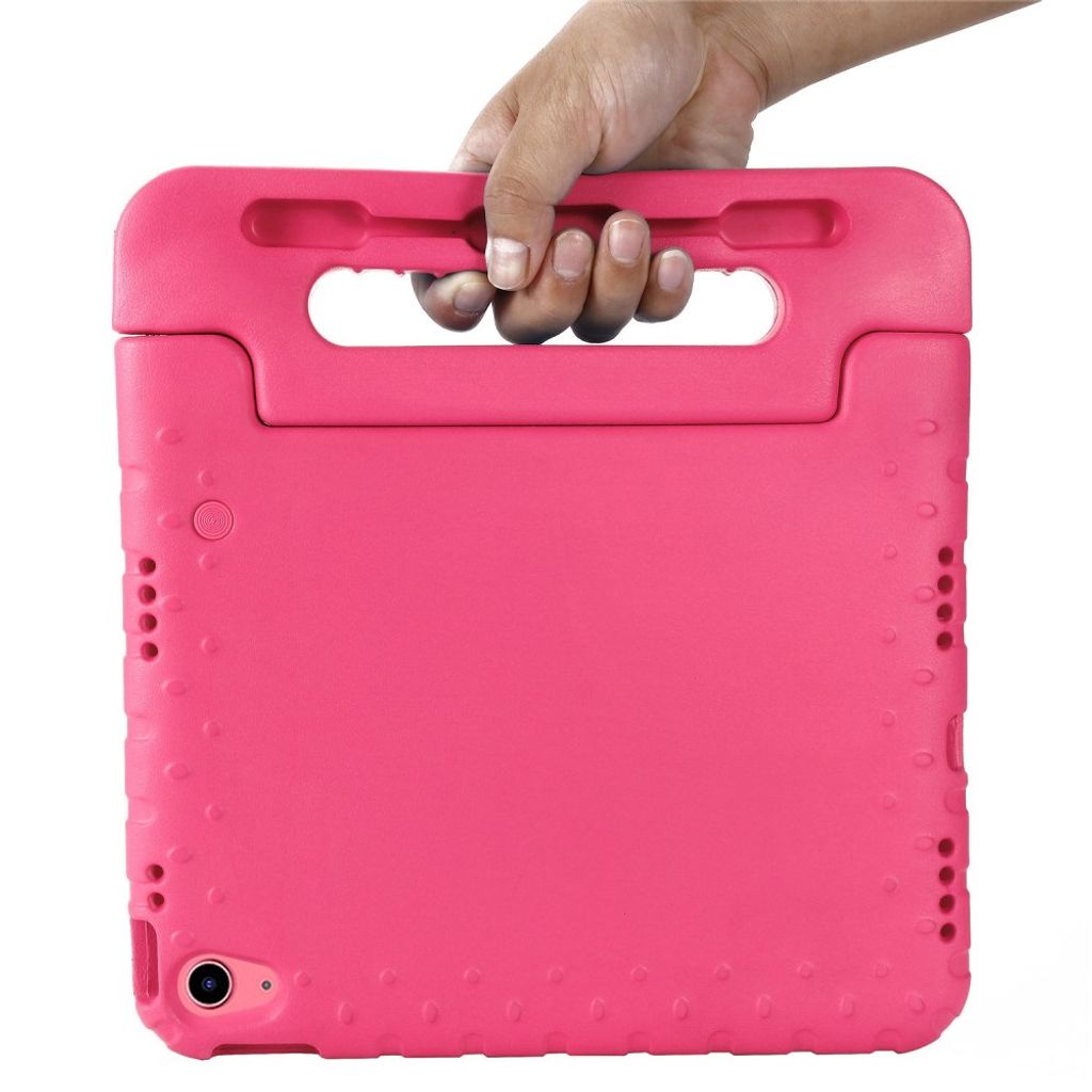 iPad A16 11" 2025/10.9" 2024 EVA-cover med standfunktion og bærehåndtag - Lyserød