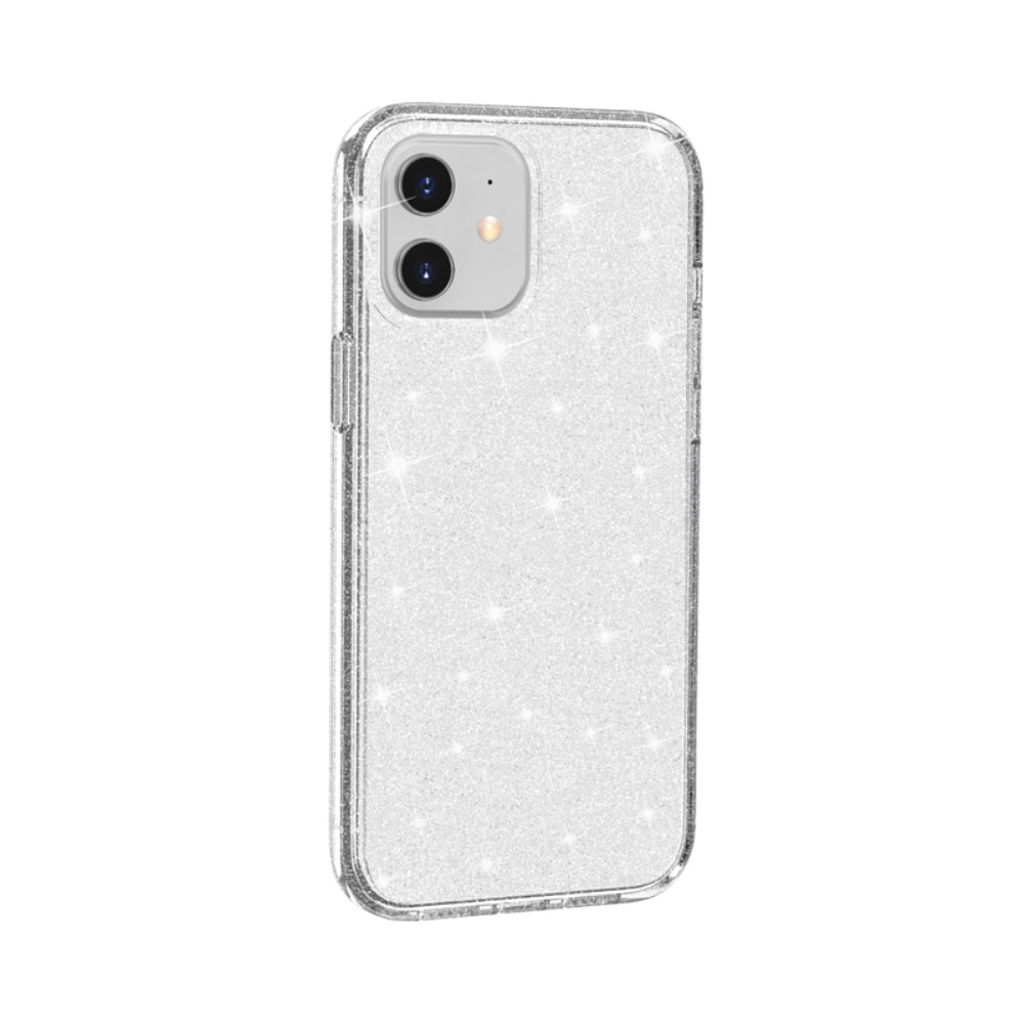 iPhone 12 Mini Case Glitter - Silver