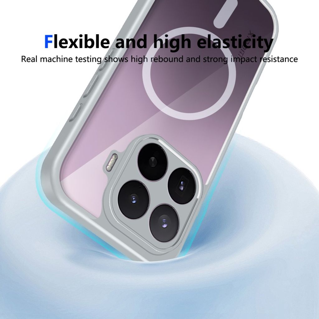 Xiaomi 17T Pro MagSafe-skal med transparent baksida - Grå