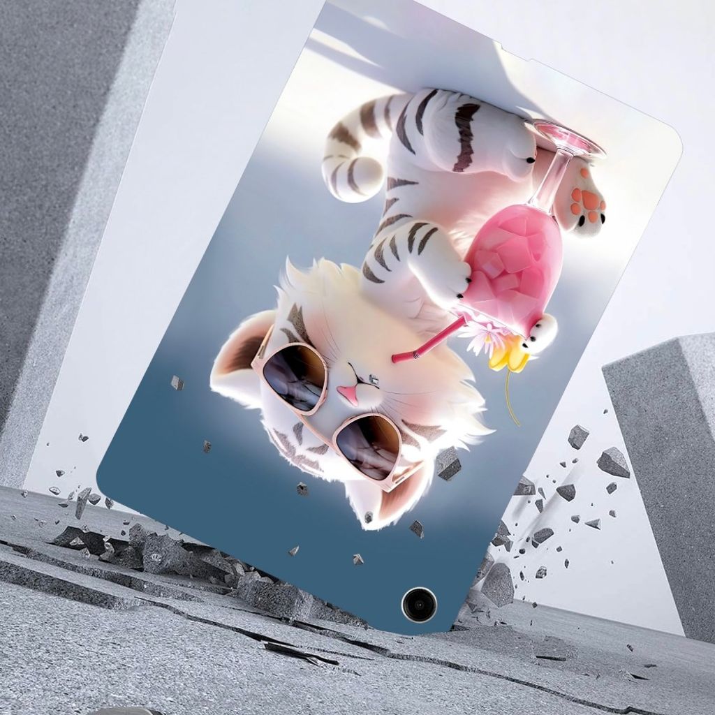 Samsung Galaxy Tab A11 Plus Deksel med trykk - Tiger