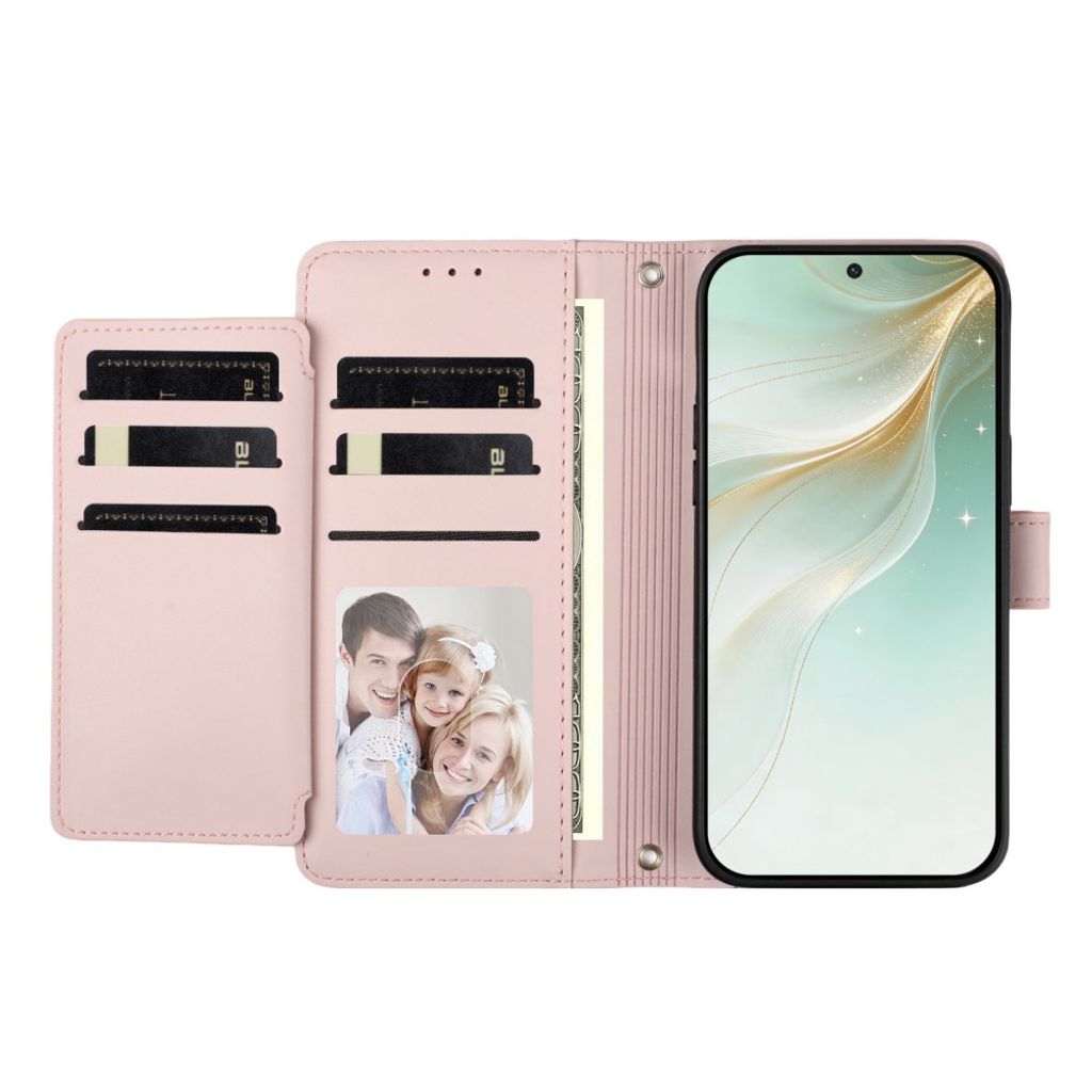 Xiaomi 17T Lompakkokotelo käsihihnalla - Vaaleanpunainen