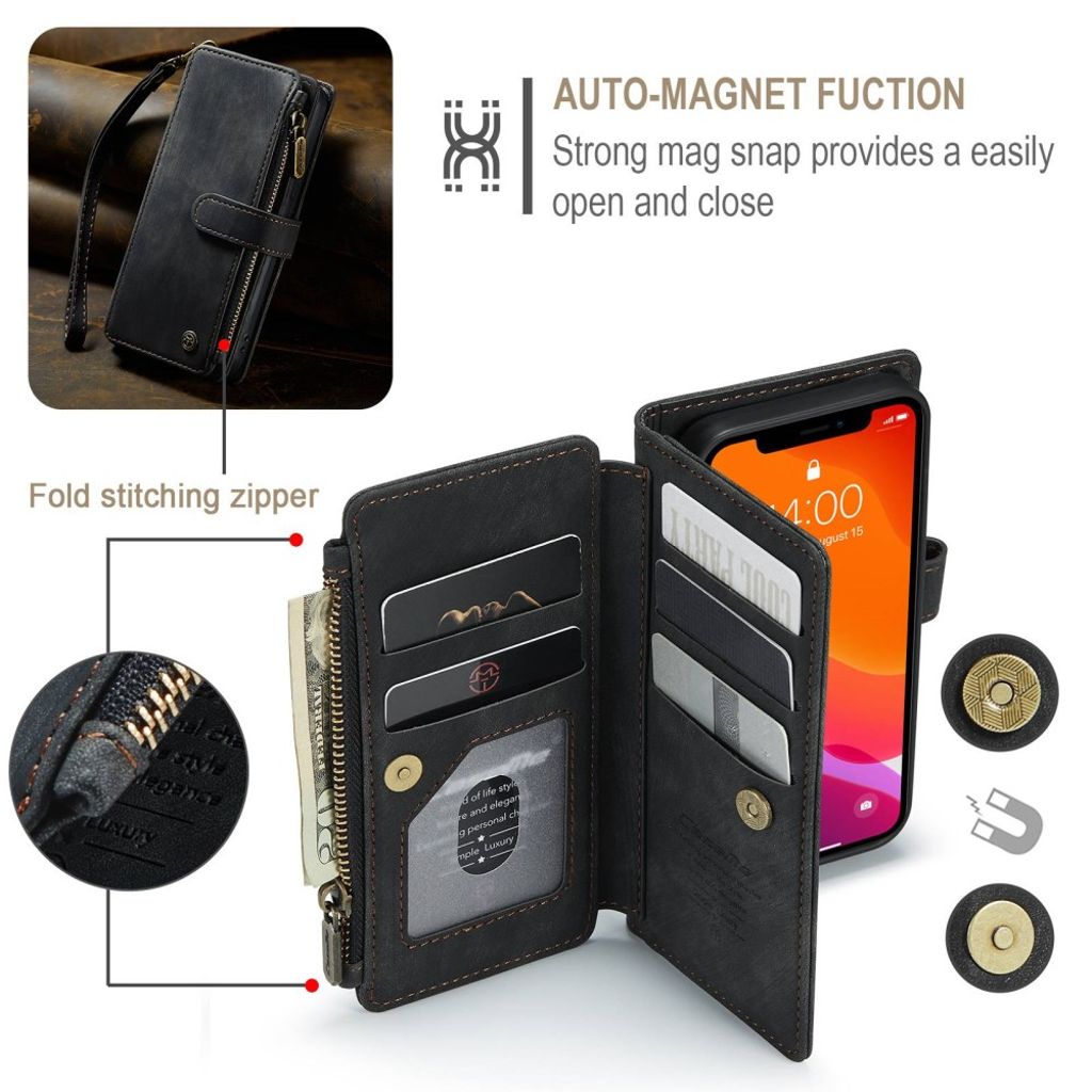 CASEME iPhone 12 Mini Cover with Stand - Black