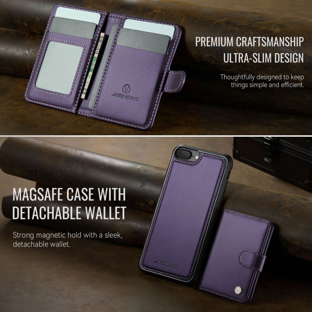 JEEHOOD iPhone 7 Plus / 8 Plus Cover med MagSafe - Lilla