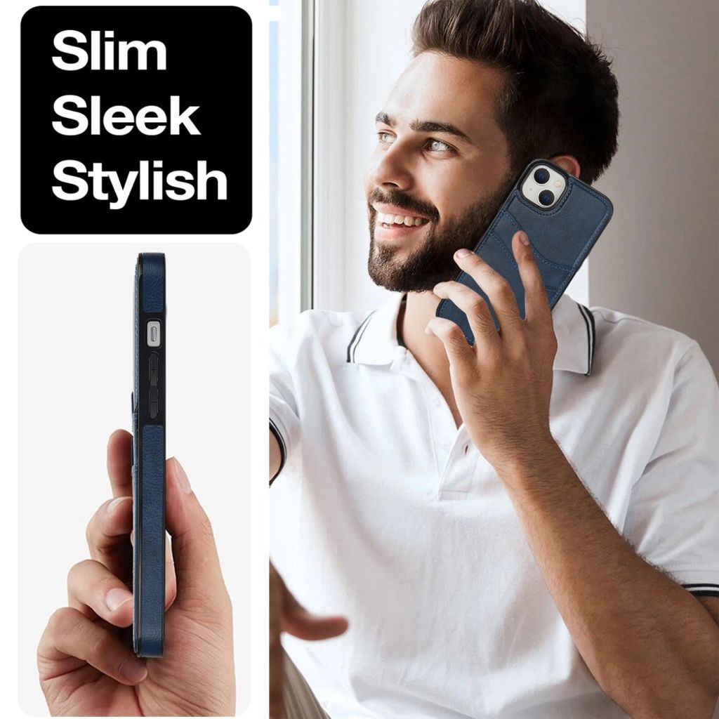 iPhone 13 mini Case Card Holder – Blue