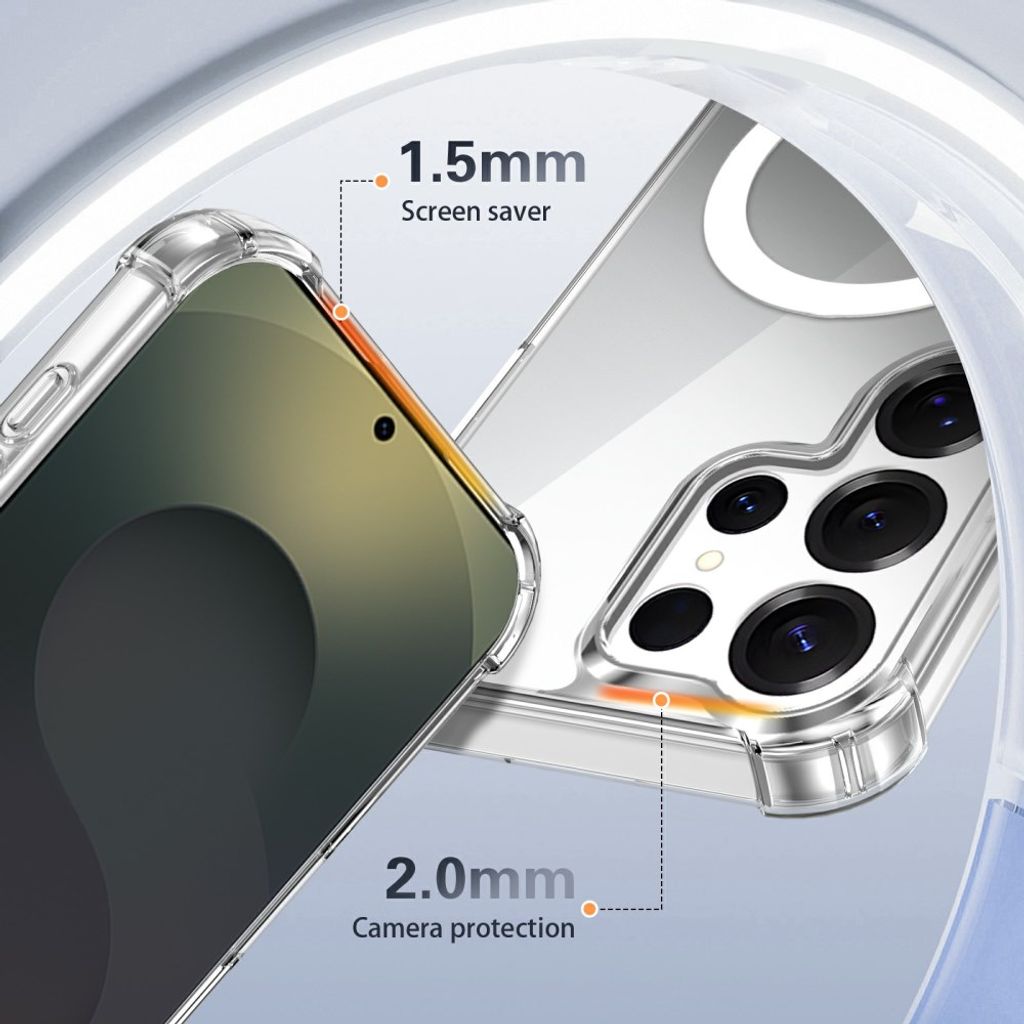 Samsung Galaxy S25 Ultra Skal MagSafe-kompatibel – Transparent