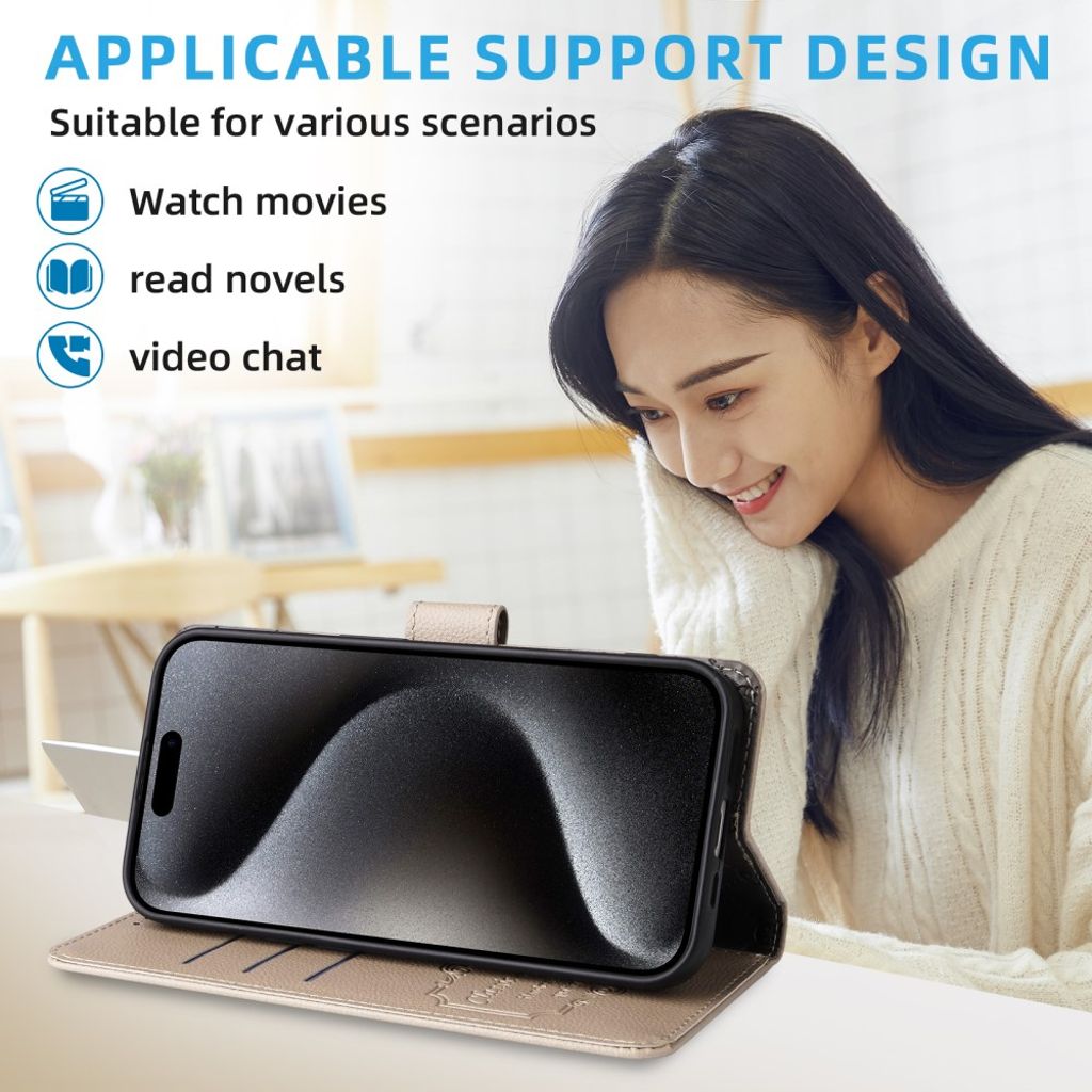 Motorola Moto G86 Power 5G / G86 5G Wallet Cover RFID Blocking – Creamy White