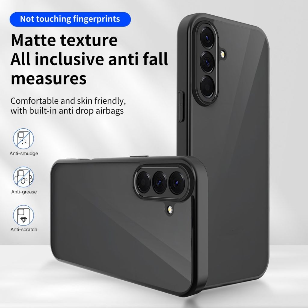 Samsung Galaxy A57 5G Deksel - Gjennomsiktig Svart