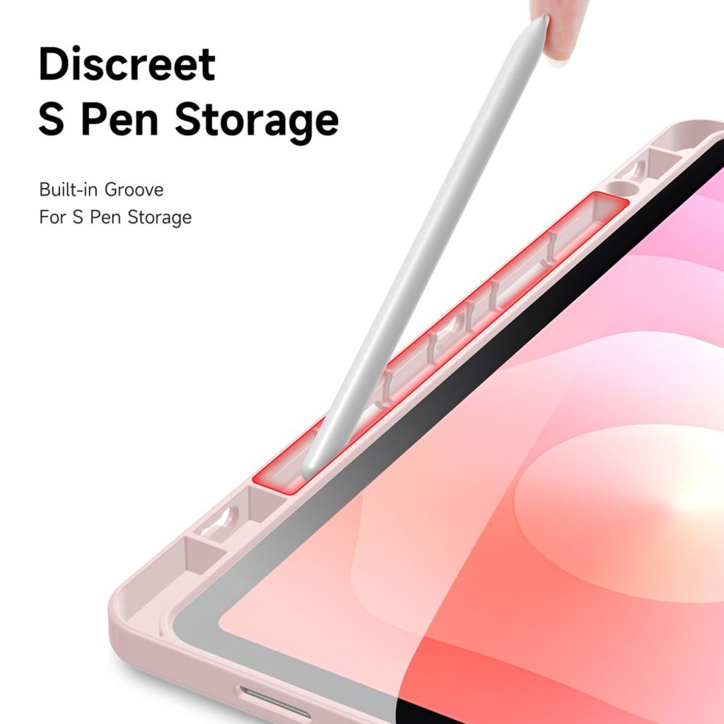 DUX DUCIS Samsung Galaxy Tab S11 kotelo origami-jalusta - Vaaleanpunainen