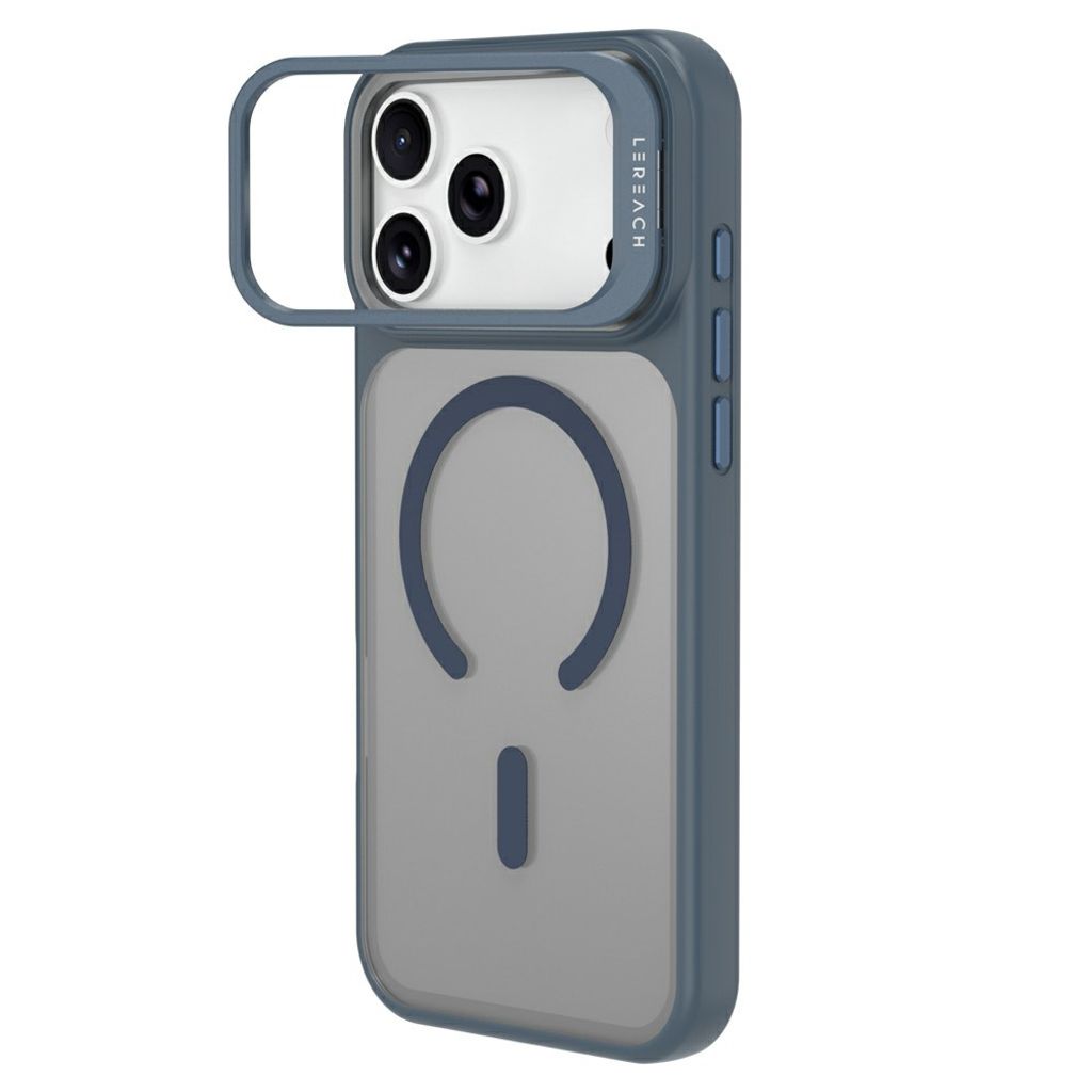 LEREACH iPhone 18 Pro Max/17 Pro Max MagSafe Kuori jalustalla - Sininen
